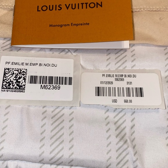 100 % authentic Louis Vuitton Brown Monogram Canvas fiuhsia Emilie Wallet - Picture 3 of 8